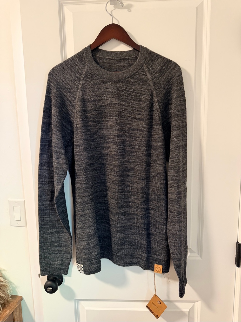 Men's Heather Charcoal Crewneck Sweater